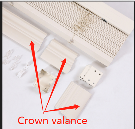 Crown valance blinds 