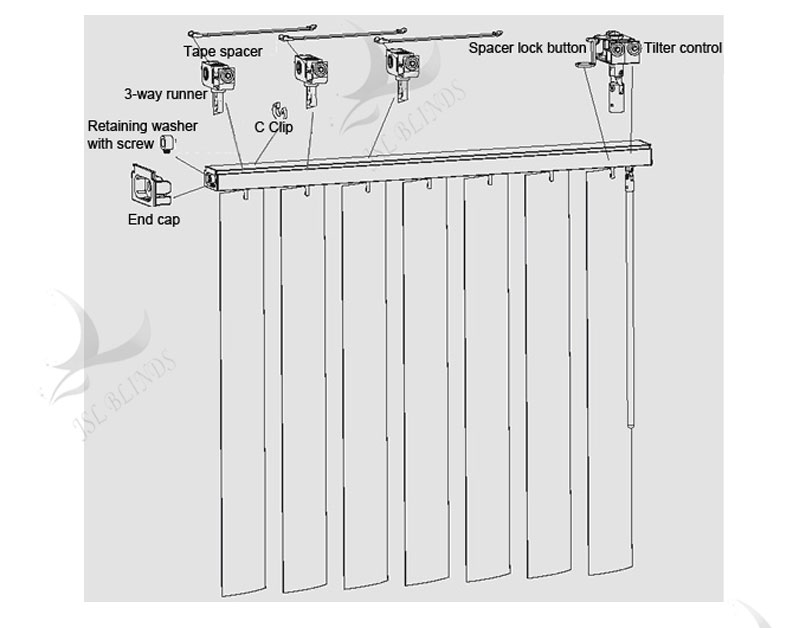 plastic vertical blinds